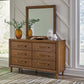 Lyncott King Upholstered Bed with Mirrored Dresser, Chest and 2 Nightstands