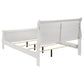 Louis Philippe 47-inch Full Sleigh Panel Bed White