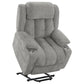 Houston Upholstered Power Lift Recliner Grey