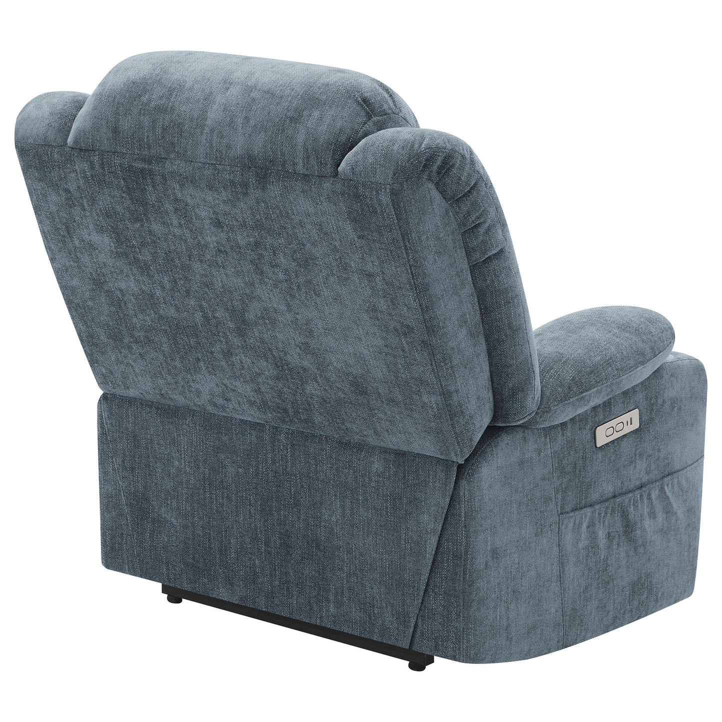 Houston Upholstered Power Lift Recliner Slate Blue