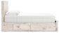 Lawroy Queen Panel Storage Bed with Mirrored Dresser