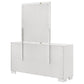 Jessica 6-drawer Dresser with Mirror Cream White