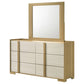 Hyland 6-drawer Dresser with Mirror Natural