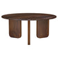 Dale Round Solid Mango Wood Coffee Table Brown