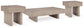 Jorlaina Coffee Table with 2 End Tables