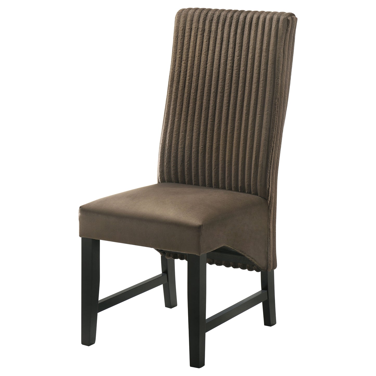 Barrand Upholstered Dining Side Chair Chocolate (Set of 2)