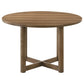 Crestmore 46-inch Round Wood Dining Table Walnut