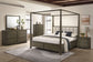 Gran Park Eastern King Canopy Bed Dark Cocoa