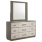 Fenwick 9-drawer Dresser with Mirror Grey Oak