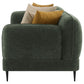 Jade Chenille Upholstered Modern Track Arm Sofa Green