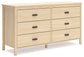 Cabinella Full Platform Panel Bed with Dresser and Nightstand