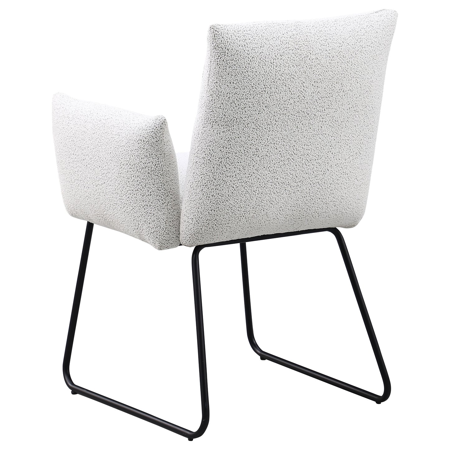 Ackland Upholstered Dining Arm Chair Light Grey (Set of 2)