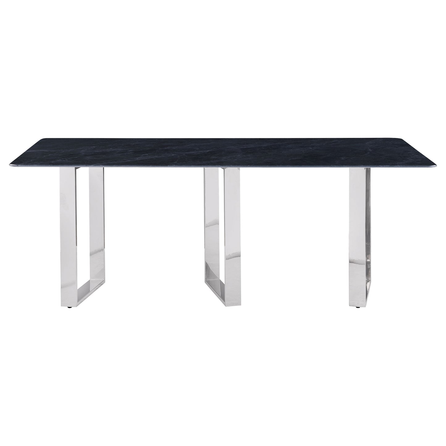 Desden 79-inch Rectangular Sintered Stone Dining Table Grey