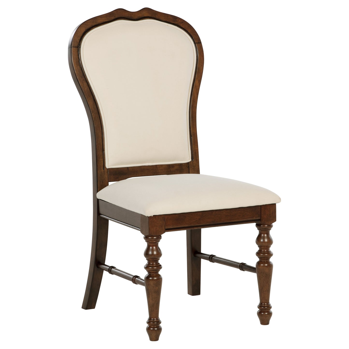 Landon Upholstered Dining Side Chair Rich Brown (Set of 2)