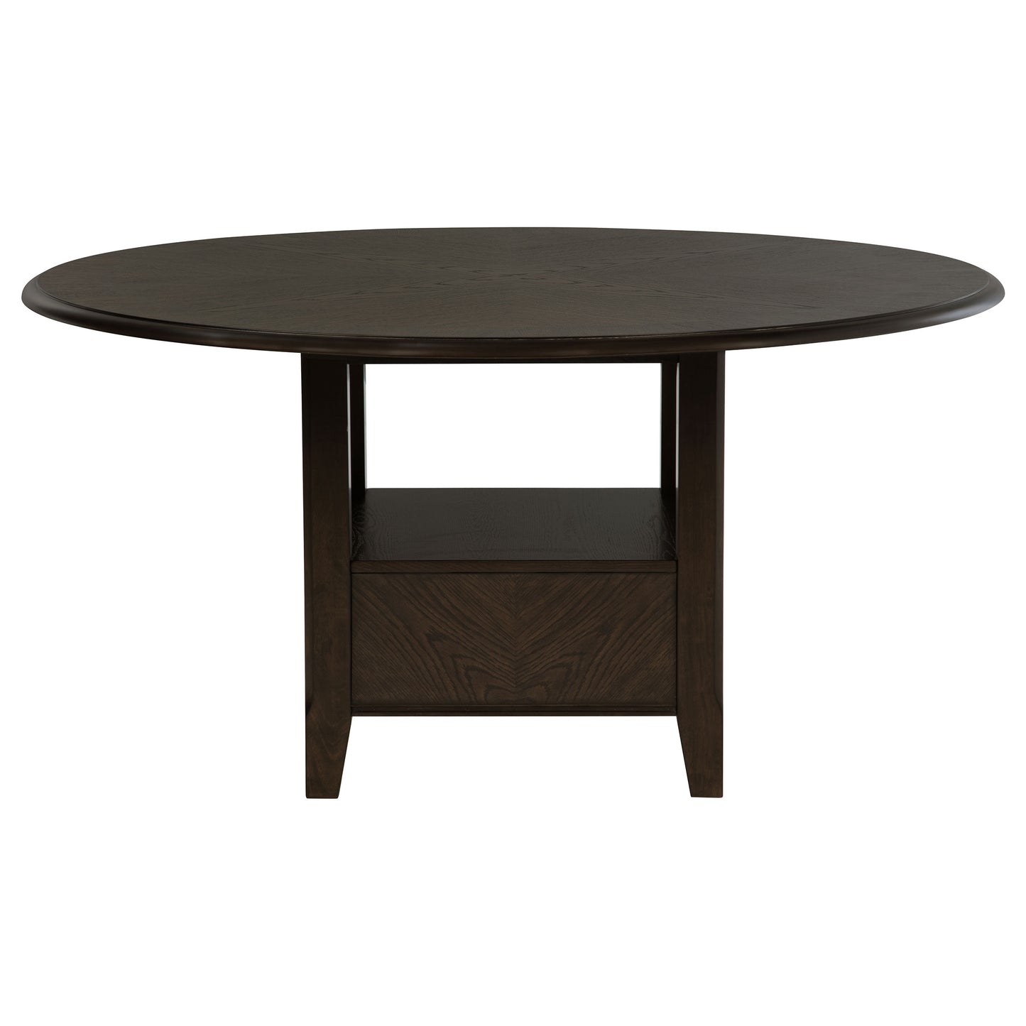 Twyla 5-piece 60-inch Round Wood Dining Table Set Dark Cocoa