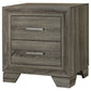 Wright 2-drawer Nightstand Bedside Table Brown Oak