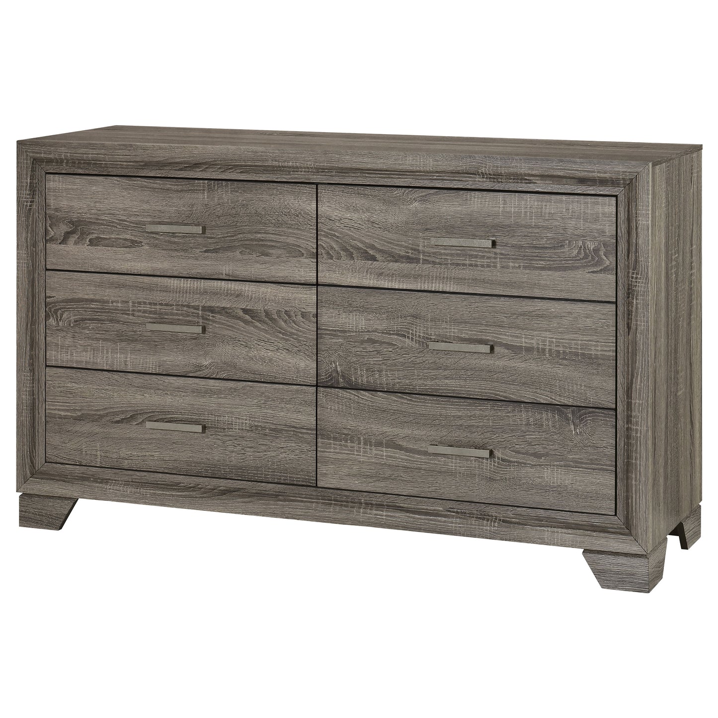 Wright 6-drawer Dresser Cabinet Brown Oak