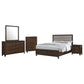 Welsley 5-piece Queen Bedroom Set Walnut