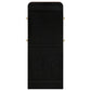 Arini Cane Weave Full Length Standing Floor Mirror Black