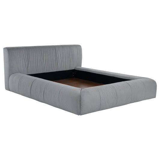 Wilshire Upholstered California King Platform Bed Grey