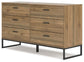 Deanlow Queen Platform Bed with Dresser, Chest and Nightstand