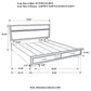 Miranda 51-inch Wood Eastern King Storage Panel Bed White