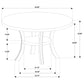 Judd 5-piece 54-inch Round Wood Dining Table Set Pearl White