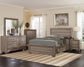 Kauffman Wood Queen Storage Panel Bed Washed Taupe