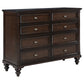 Andover 5-piece Eastern King Bedroom Set Dark Oak