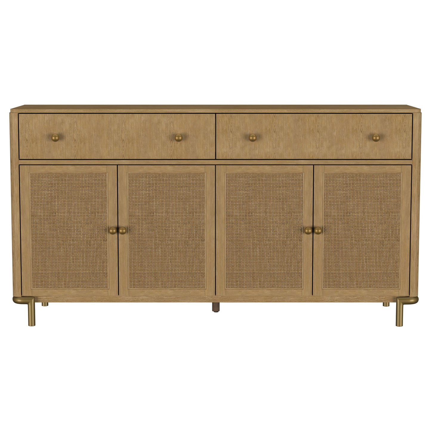 Arini 2-drawer Cane Door Dining Sideboard Server Sand Wash
