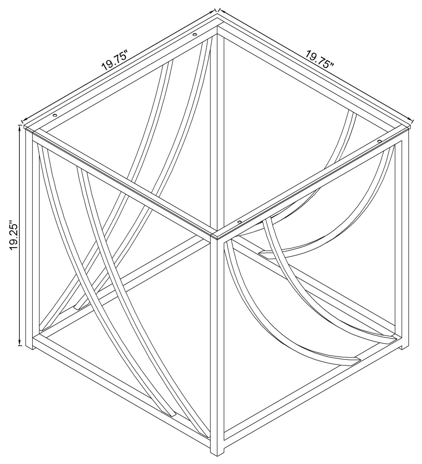 Lille 3-piece Glass Top Coffee And End Table Set Chrome