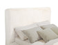 Rebecca Faux Fur Upholstered Queen Bed Cream