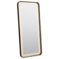 Glendora LED Standing Mirror with Bluetooth Speaker Black