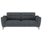 Nolan Upholstered Sloped Track Arm Sofa Charcoal