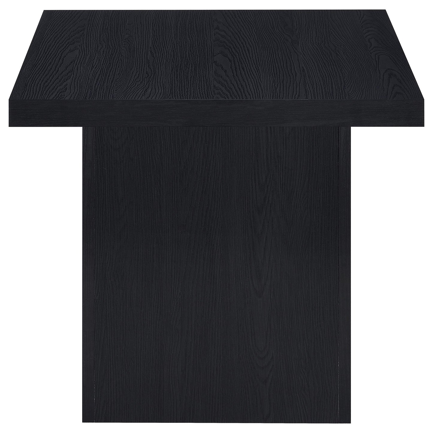 Max Square Engineered Laminate End Side Table Black