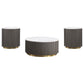 Jason 3-piece Round Marble Coffee and End Table Set White