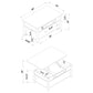 Bradford 2-piece Lift Top Coffee and End Table Set Walnut