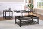 Cliffview 2-piece Lift Top Coffee and End Table Set Grey
