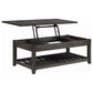 Cliffview 3-piece Lift Top Coffee and End Table Set Grey