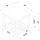 Cliffview 3-piece Lift Top Coffee and End Table Set Grey