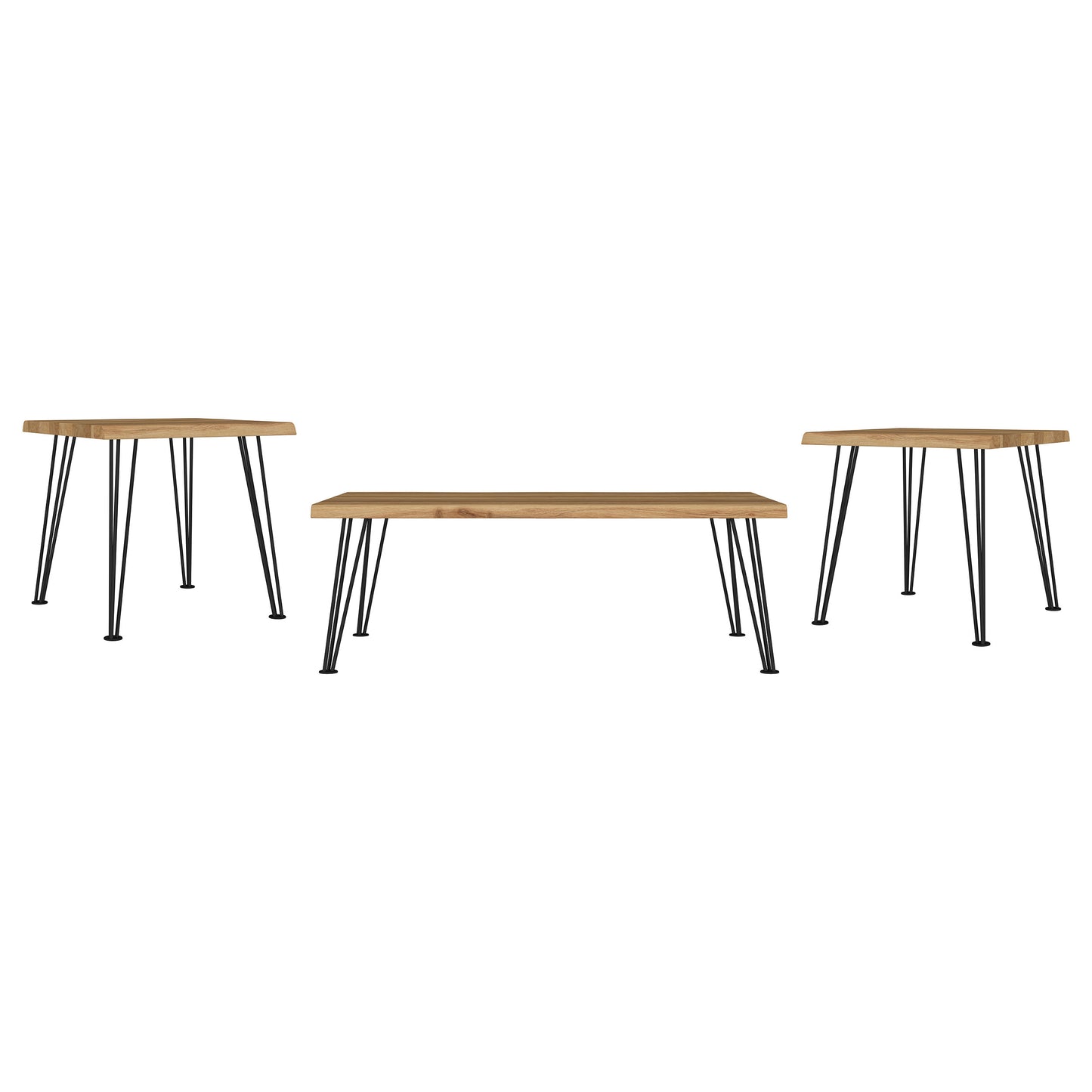 Zander 3-piece Rectangular Coffee and End Table Set Natural