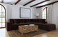 Lakeview 6-piece Upholstered Modular Sectional Chocolate