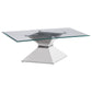 Jenny 3-piece Rectangular Coffee and End Table Set Chrome