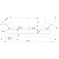 Selma Velvet Upholstered Crescent Arm Sofa Rust