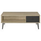 Welsh 2-piece Coffee and End Table Set Distressed Pine