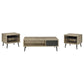 Welsh 3-piece Coffee and End Table Set Distressed Pine