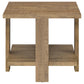 Dawn 2-piece Round Coffee and End Table Set Mango Brown