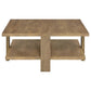 Dawn 2-piece Round Coffee and End Table Set Mango Brown