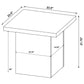 Devar 3-piece Square Coffee and End Table Set Mango