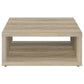 Frisco 2-piece Coffee and End Table Set Distressed Pine